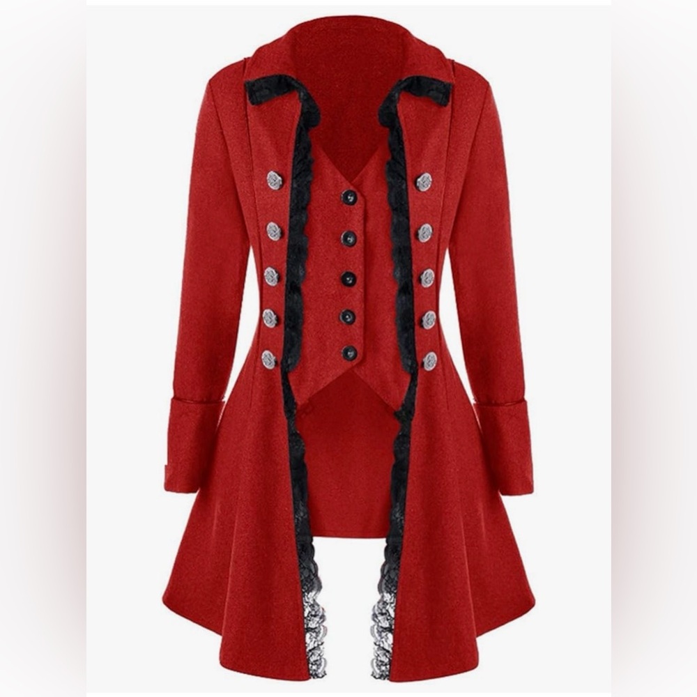 Gothic Steampunk Woman’s Corset Coat Victorian Tailcoat Jacket, Women Small